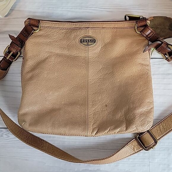 Fossil Explorer crossbody vintage in tan leather - Picture 13 of 13